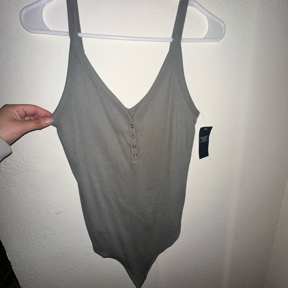 Abercrombie & Fitch Gray Bodysuit